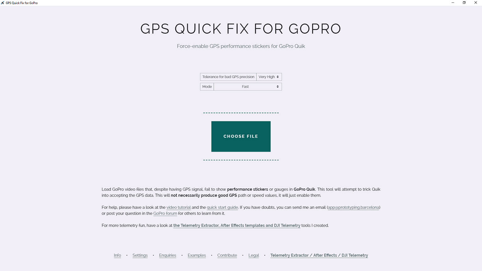 gps quick fix for gopro