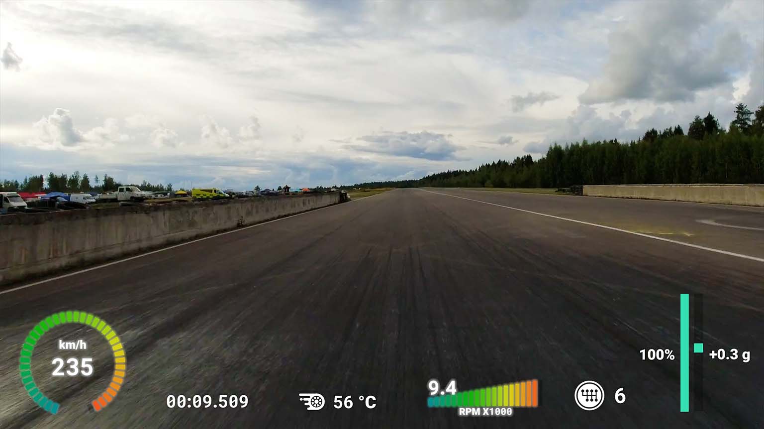 racing data on video